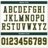 Custom White Green-Gold Mesh Authentic Football Jersey
