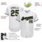 Custom White Olive-Black Authentic Memorial Day Baseball Jersey