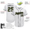 Custom White Olive-Black Authentic Memorial Day Baseball Jersey