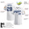 Custom White Navy-Powder Blue Authentic Baseball Jersey