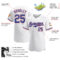 Custom White Royal-Red Authentic Baseball Jersey