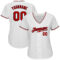 Custom White Red-Black Authentic Baseball Jersey