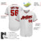 Custom White Red-Black Authentic Baseball Jersey