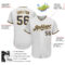 Custom White Navy-Gold Authentic Baseball Jersey