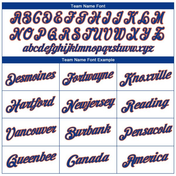 Custom White Royal-Orange Performance T-Shirt