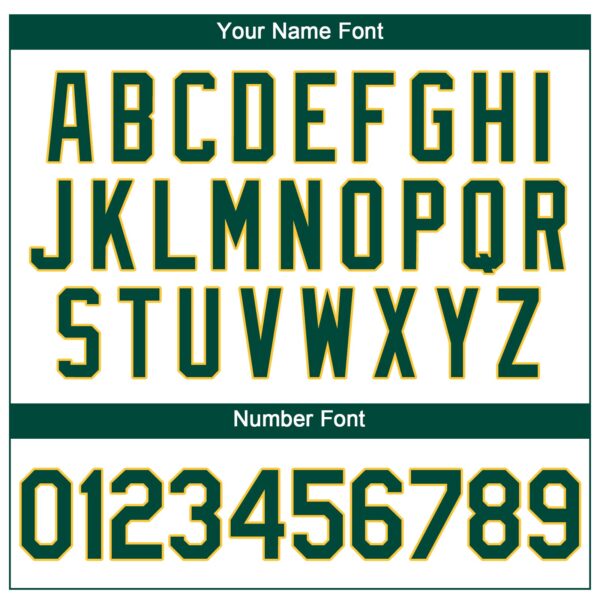 Custom White Green-Gold Performance T-Shirt