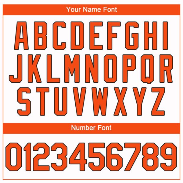 Custom White Orange-Black Performance T-Shirt