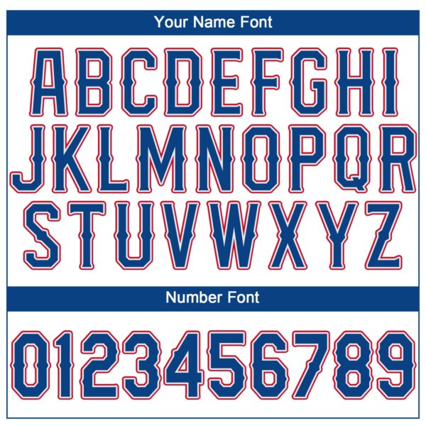 Custom White Royal-Red Performance T-Shirt