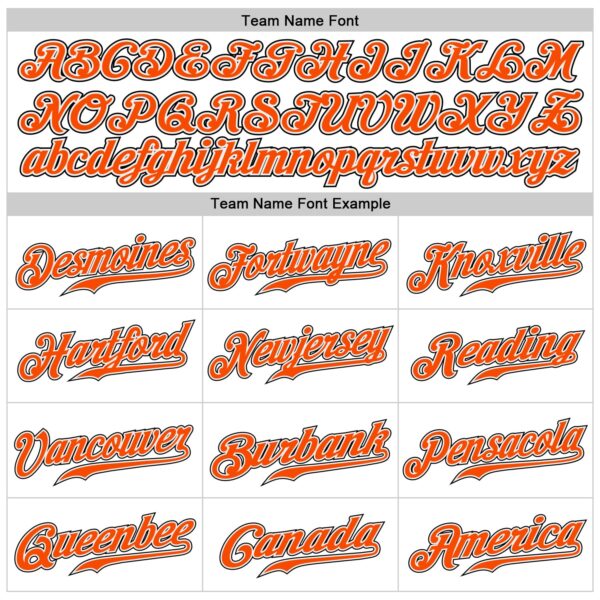 Custom White Orange Pinstripe Orange-Black Authentic Baseball Jersey