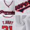 Custom White Purple-Old Gold Authentic Baseball Jersey