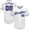 Custom White Navy Authentic Baseball Jersey