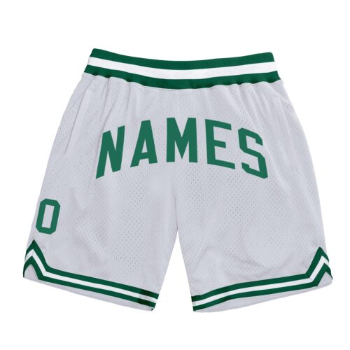 white_0429_779fda63-a1e2-4590-bde7-0784d9bf2fb4 Custom White Kelly Green Authentic Throwback Basketball Shorts