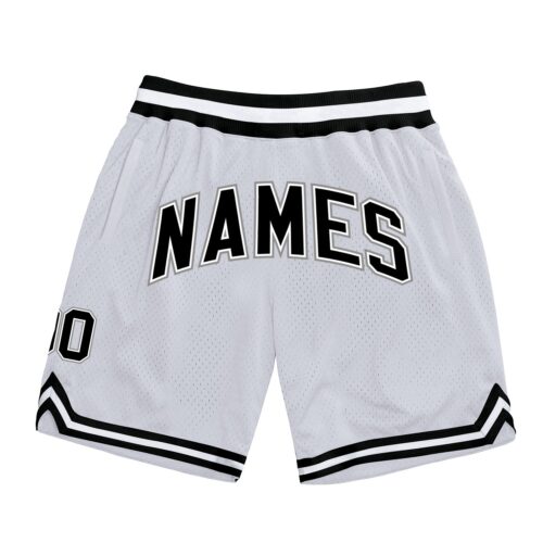 white_0430_6f66957f-9060-47a1-aa05-a66c8df45d95 Custom White Black-Gray Authentic Throwback Basketball Shorts