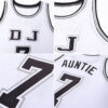 Custom White Black-Gray Authentic Throwback Basketball Jersey