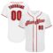 Custom White Red-Black Authentic Baseball Jersey