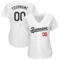 Custom White Black-Red Authentic Baseball Jersey