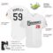 Custom White Black-Red Authentic Baseball Jersey