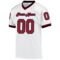 white_0519-1 Custom White Cardinal-Black Mesh Authentic Throwback Football Jersey