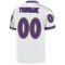 white_0521-2 Custom White Purple-Old Gold Mesh Authentic Throwback Football Jersey
