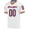 white_0524-1 Custom White Navy-Orange Mesh Authentic Throwback Football Jersey