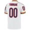 white_0524-2 Custom White Navy-Orange Mesh Authentic Throwback Football Jersey