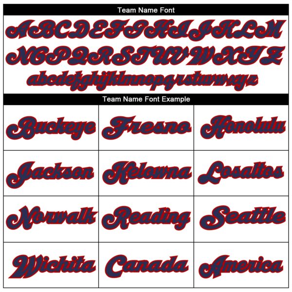 Custom White Red-Navy Mesh Authentic Throwback Football Jersey