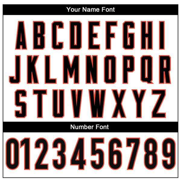 Custom White Black-Orange Mesh Authentic Throwback Football Jersey