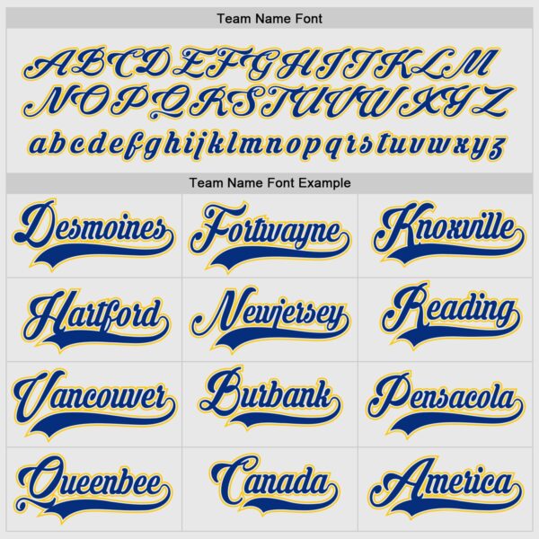 Custom White Royal-Gold Hockey Jersey