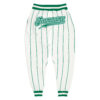 white_0699 Custom White Kelly Green Pinstripe Kelly Green-White Sports Pants