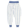 Custom White Royal Pinstripe Royal-White Sports Pants