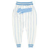Custom White Light Blue Pinstripe Light Blue-White Sports Pants