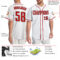 Custom White Red-Black Authentic Baseball Jersey
