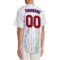 Custom White Royal Pinstripe Red-Royal Authentic Baseball Jersey