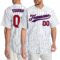 Custom White Royal Pinstripe Red-Royal Authentic Baseball Jersey