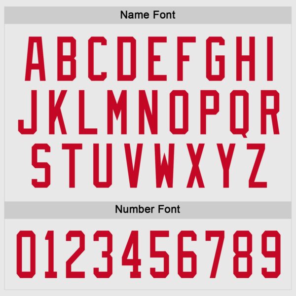 Custom White Red Hockey Jersey