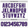 Custom White Purple-Black Authentic Baseball Jersey