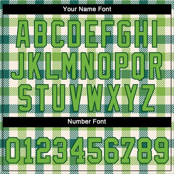 Custom White Neon Green-Green 3D Pattern Design Authentic St. Patrick's Day Baseball Jersey