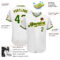 Custom White Green-Gold Authentic Baseball Jersey