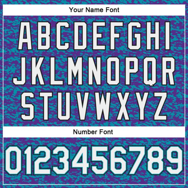 Custom Teal White Purple-Black Authentic City Edition Basketball Jersey