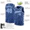 Custom Navy Light Blue-White Authentic City Edition Basketball Jersey