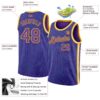 Custom Purple Teal-Gold Authentic City Edition Basketball Jersey