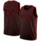 Custom Black Red Authentic City Edition Basketball Jersey