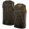 Custom Black Old Gold Authentic City Edition Basketball Jersey