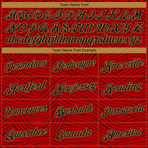 Custom Red Black-Old Gold Authentic City Edition Basketball Jersey