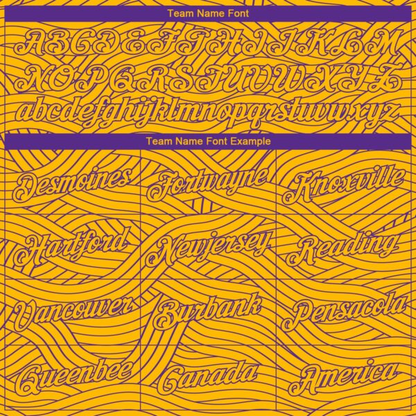 Custom Gold Purple Authentic City Edition Basketball Jersey