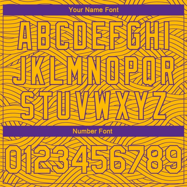 Custom Gold Purple Authentic City Edition Basketball Jersey