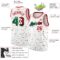Custom White Mexican Flag Red-Kelly Green-Black 3D Authentic Basketball Jersey