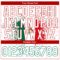 Custom White Kelly Green-Red 3D Mexican Flag Authentic Basketball Jersey