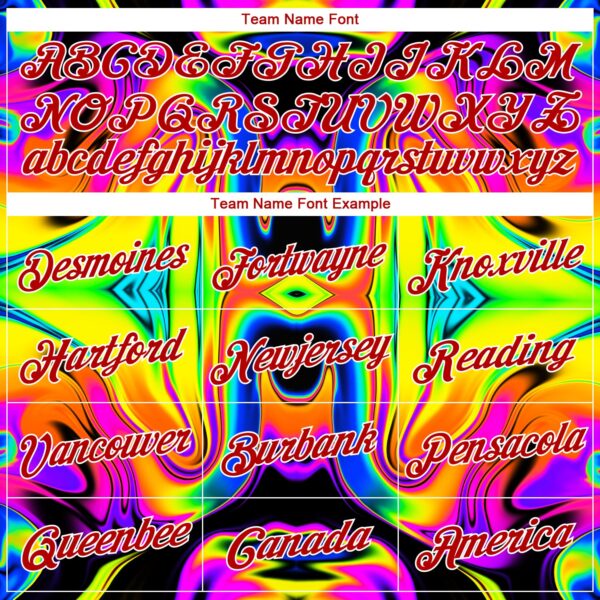 Custom Black Red-White 3D Pattern Design Abstract Iridescent Psychedelic Swirl Fluid Art Authentic Basketball Jersey