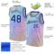 Custom Pink Royal-White 3D Pattern Design Leopard Print Authentic Basketball Jersey